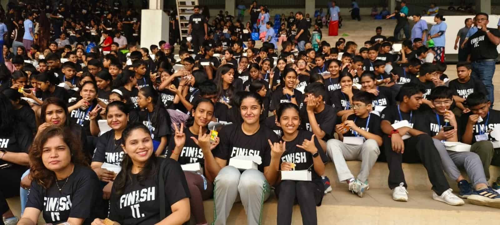 Students took part in the `Terry Fox Run' to generate funds for cancer research in Mumbai, which is also the largest single day fund raiser for cancer research in the world.